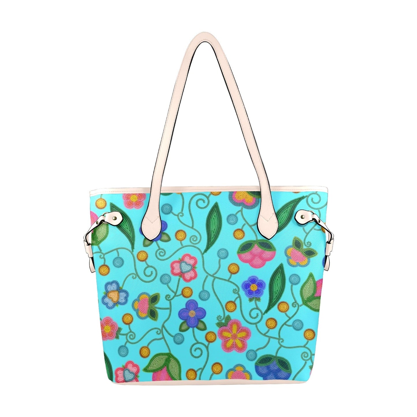 Skyberry Serenade Sky Clover Canvas Tote