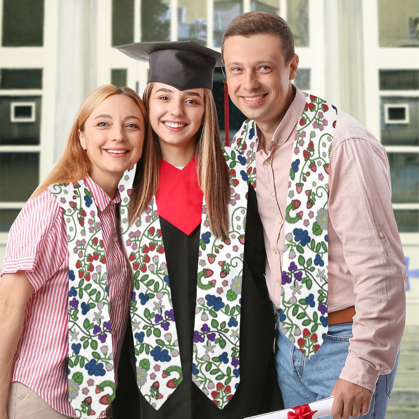 Grandmother Stories White Graduation Stole