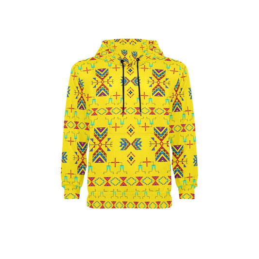 Rainy Chief Rainbow Yellow Fleece Hoodie