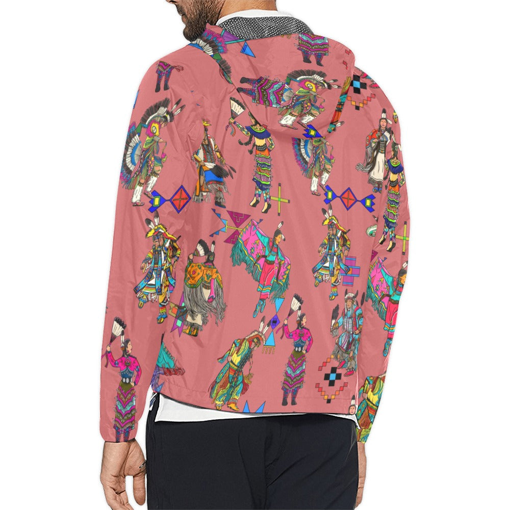 Grand Entry Dancers Terra Cotta Men's Windbreaker