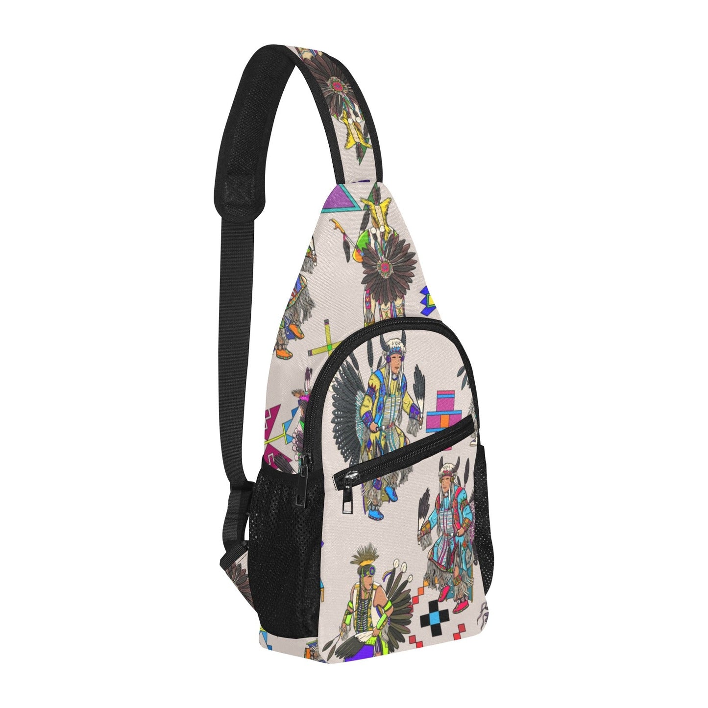 Men's Tradish Dancers Muslin White Chest Bag