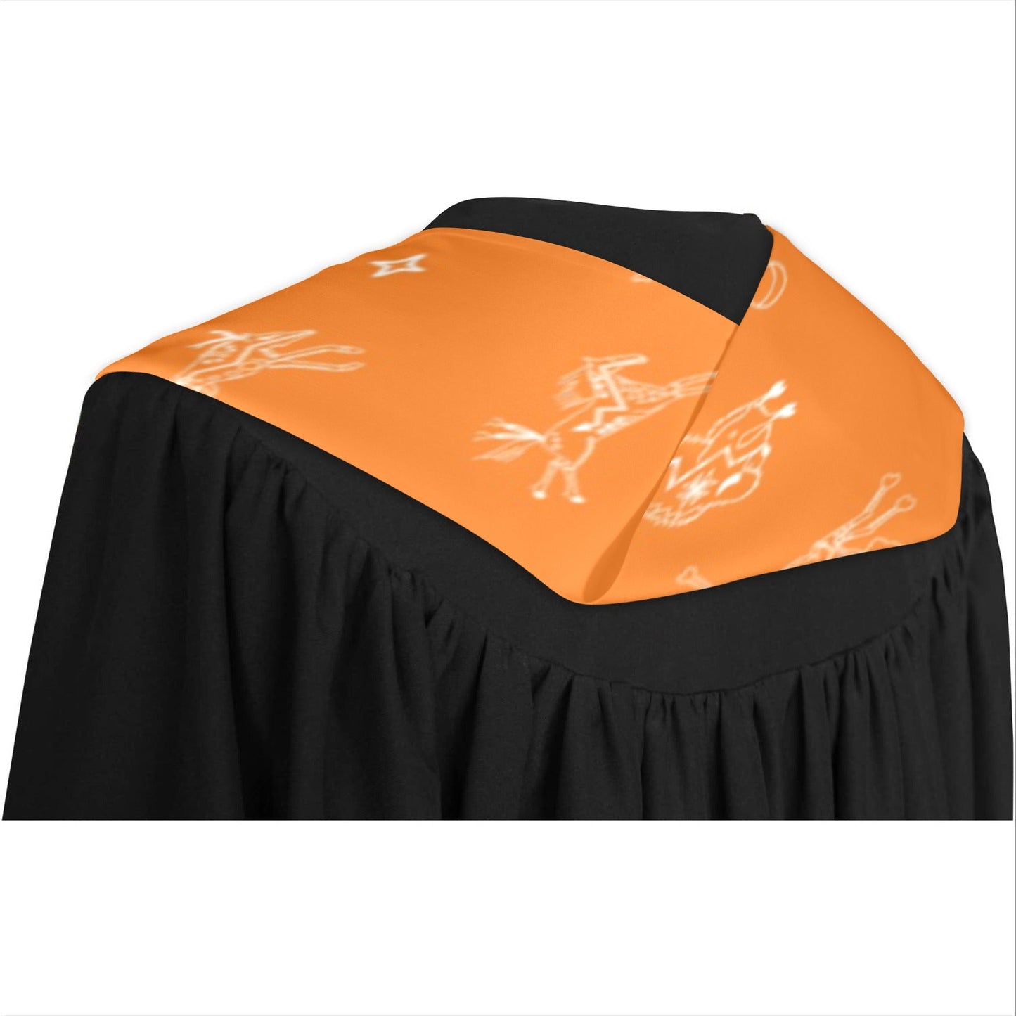 Ledger Dables Orange Graduation Stole