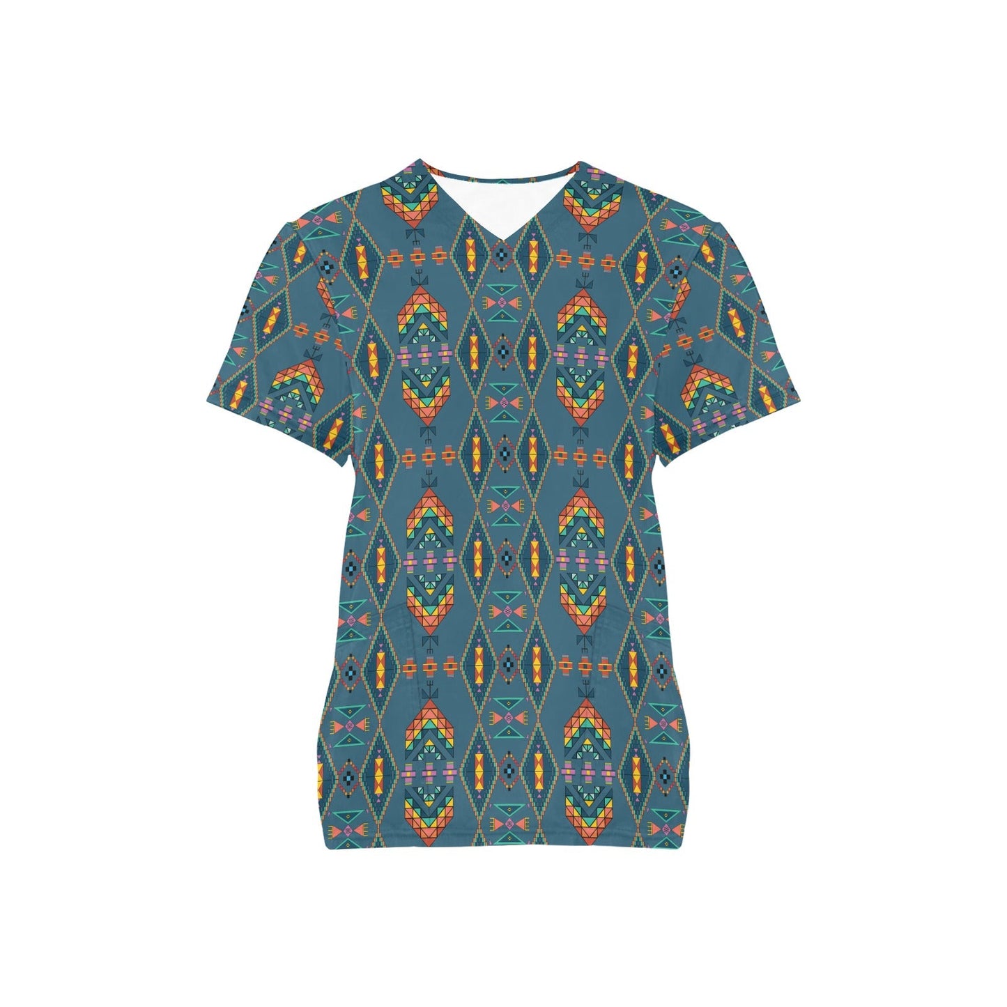 Travois Tipi Deep Lake Scrub Top
