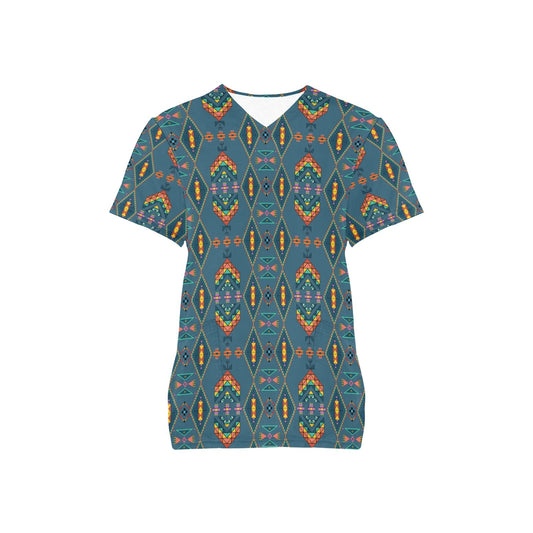 Travois Tipi Deep Lake Scrub Top
