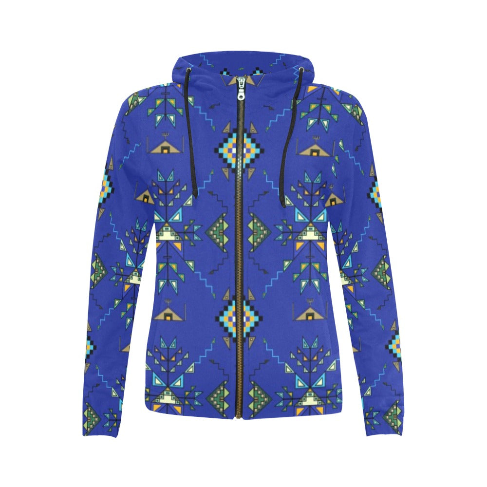 Bear Shield Full Zip Hoodie for Women