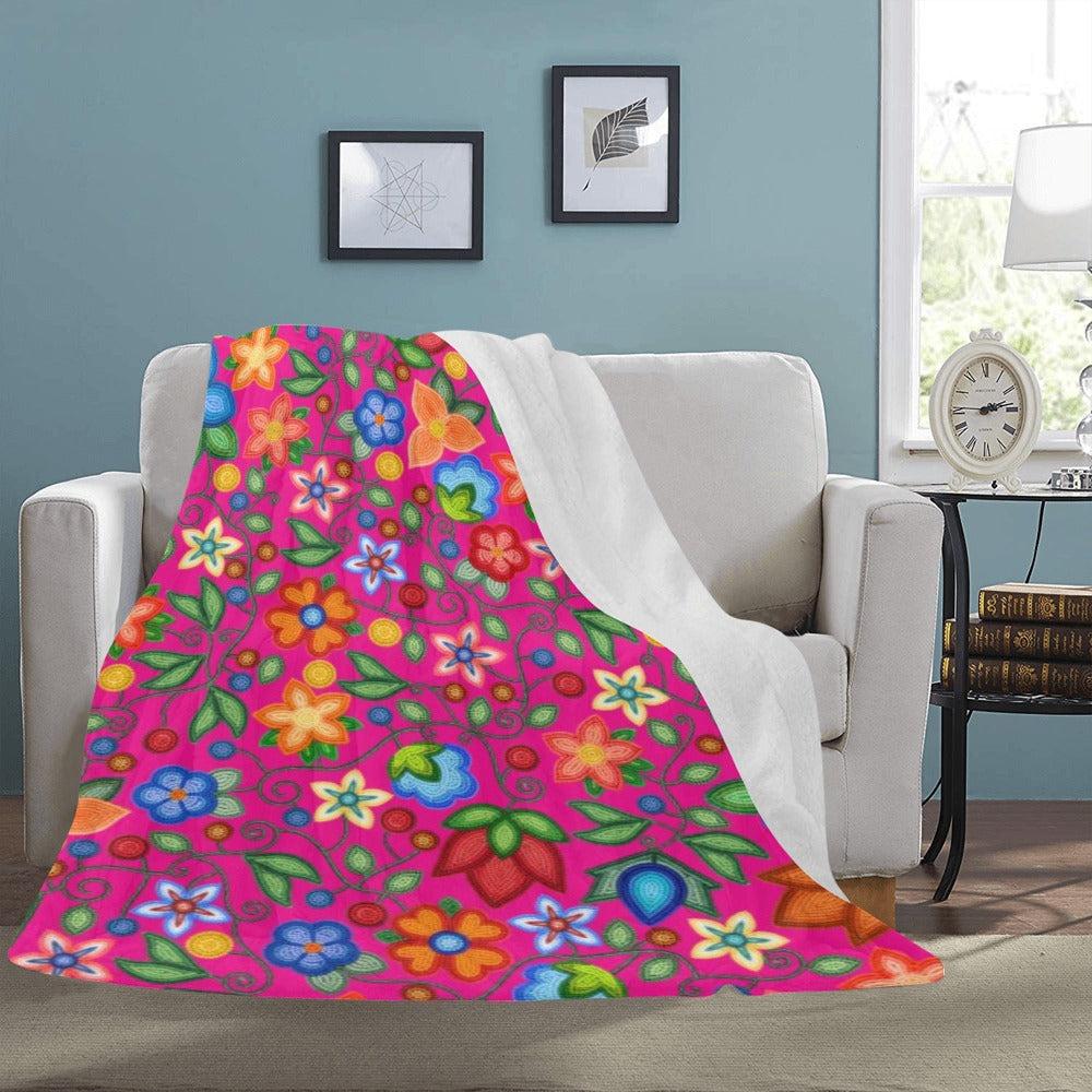 Morning Harmony Pink X-Large Micro Fleece Blanket