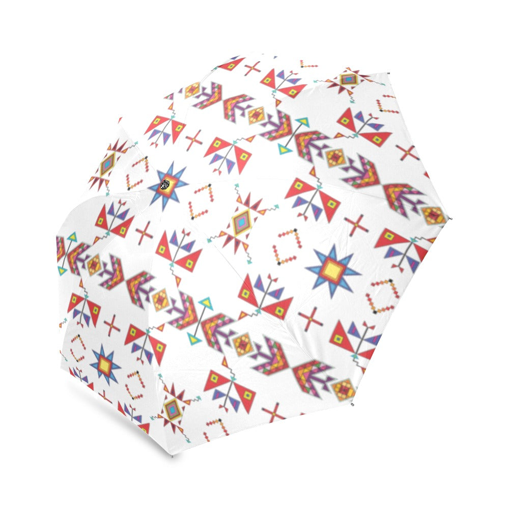 Scattered Generations White Foldable Umbrella