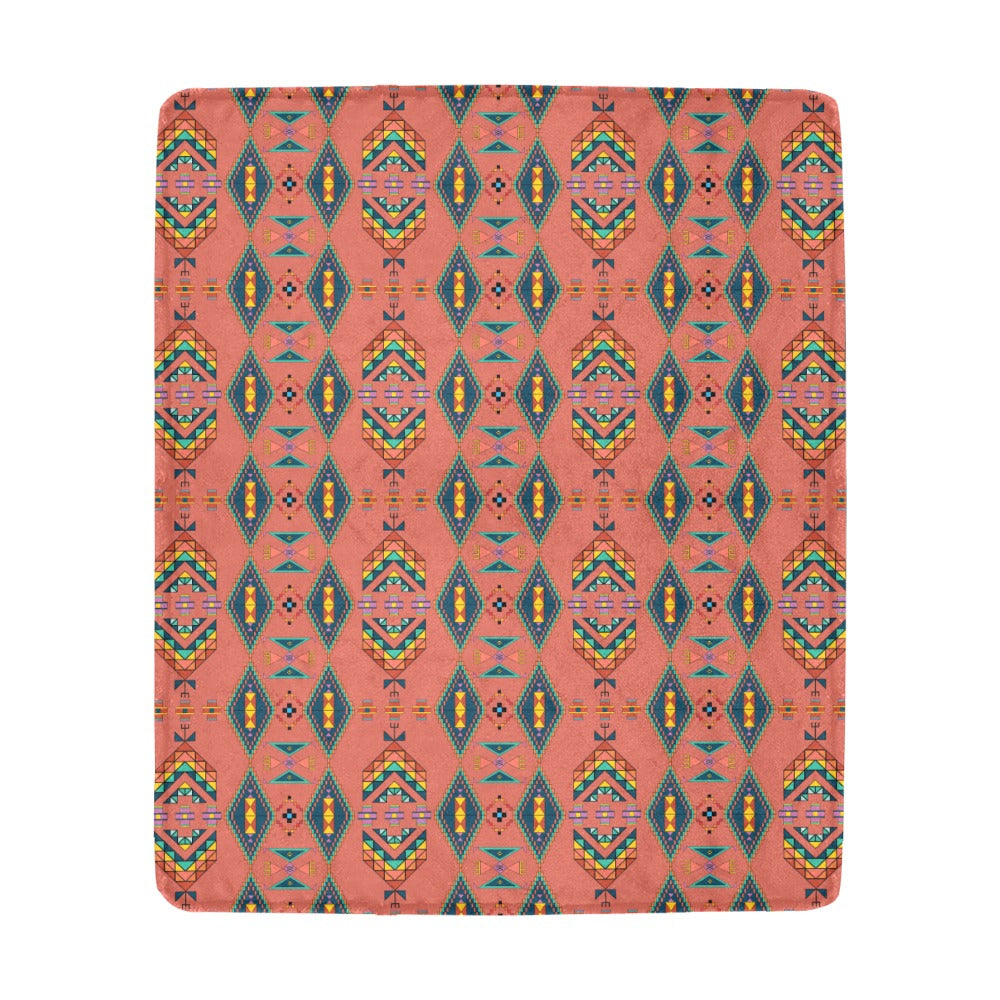 Travois Tipi Canyon Earth Ultra-Soft Micro Fleece Blanket 50"x60"