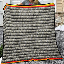 Load image into Gallery viewer, Dentalium on Black Lightweight Quilt
