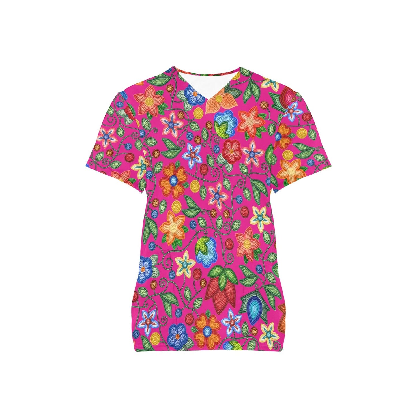Morning Harmony Pink Scrub Top