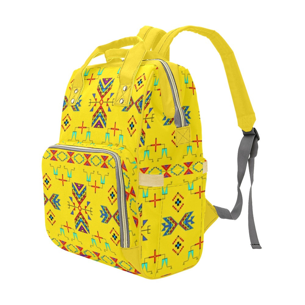 Rainy Chief Rainbow Yellow Multi-Function Diaper Backpack