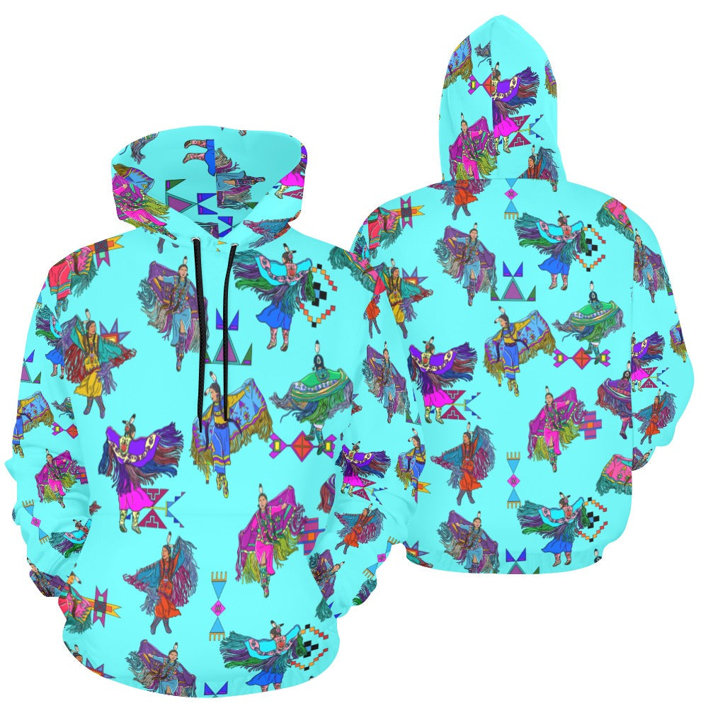 Women's Fancy Dancers Turquoise Hoodie for Women