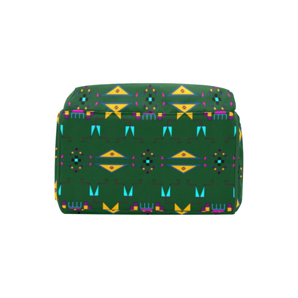 Rite of Passage Squash Leaf Multi-Function Diaper Backpack