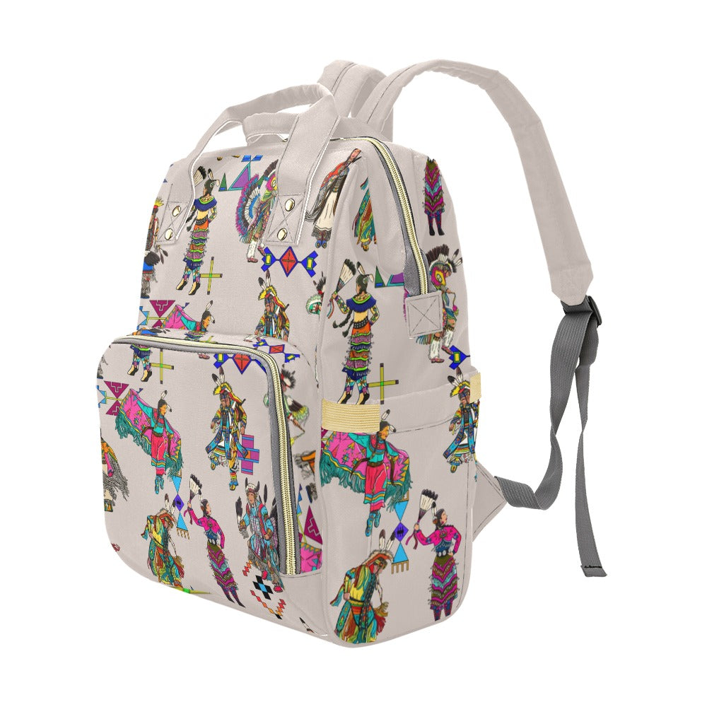 Grand Entry Dancers Muslin Multi-Function Diaper Backpack