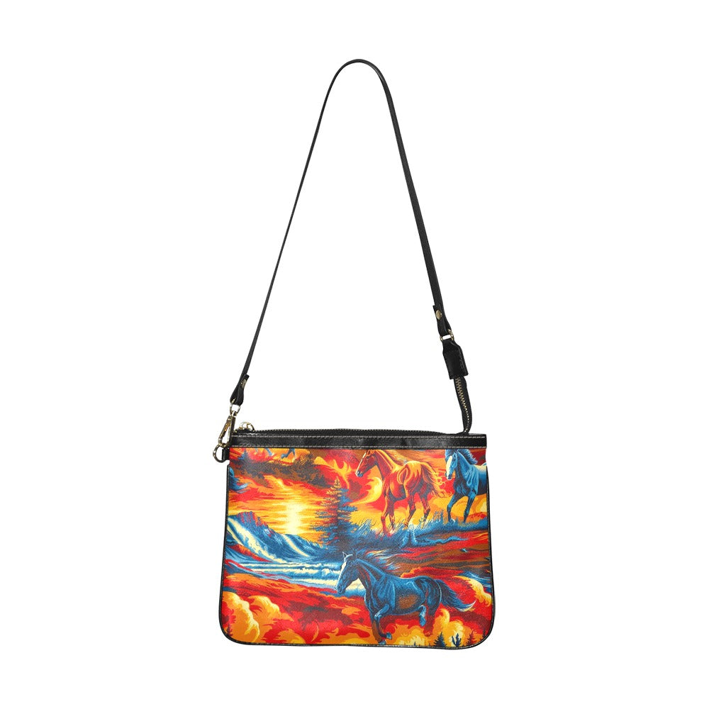 Wilds Horses 2 Small Shoulder Bag