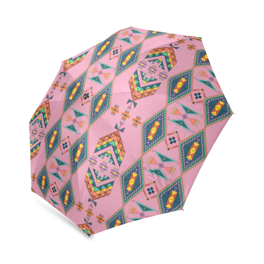 Travois Tipi Dusky Sunset Foldable Umbrella