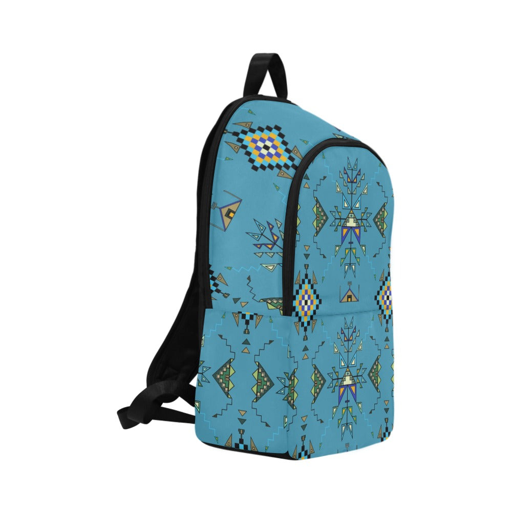 Bear Shield Blue Backpack