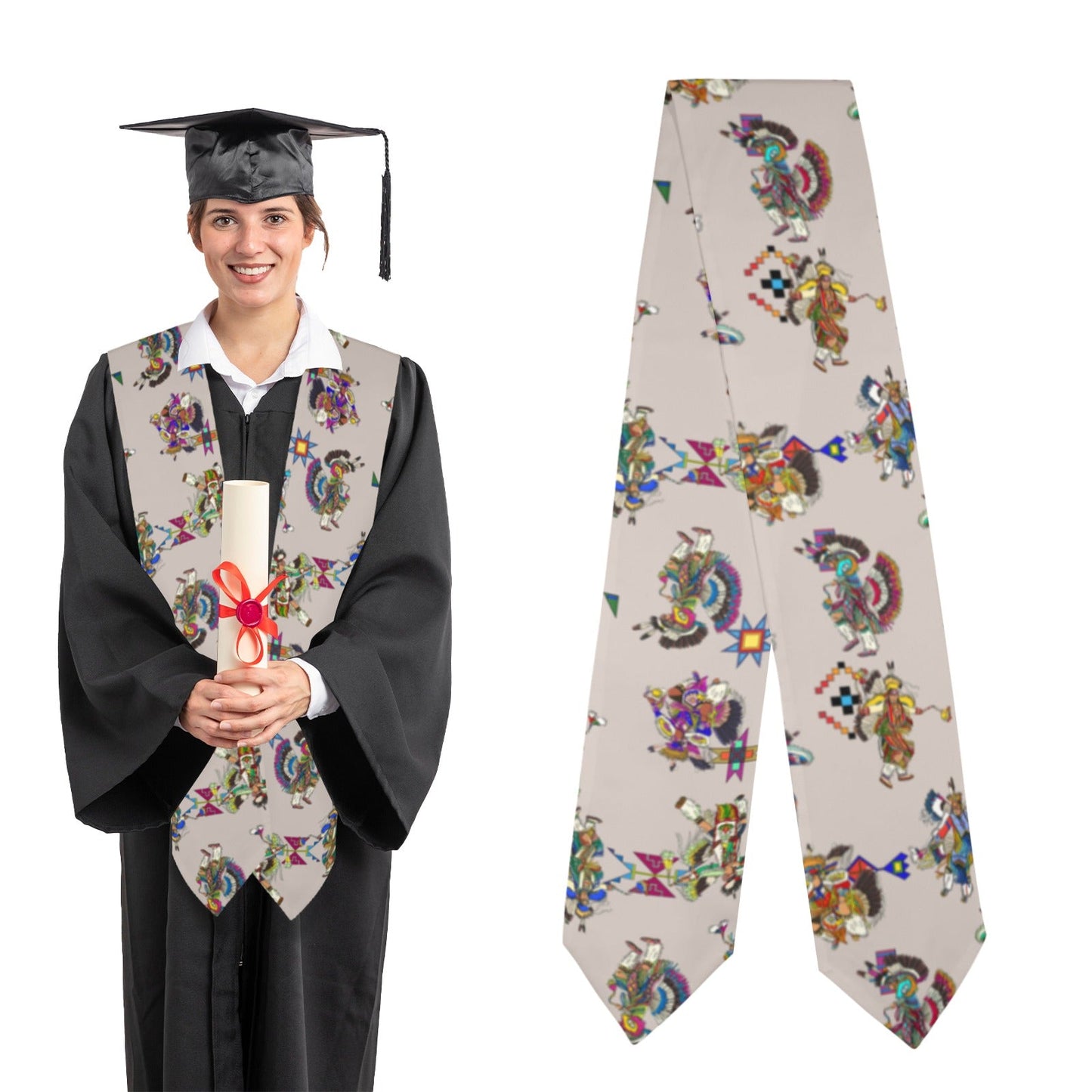 Men's Fancy Dancers Muslin Graduation Stole