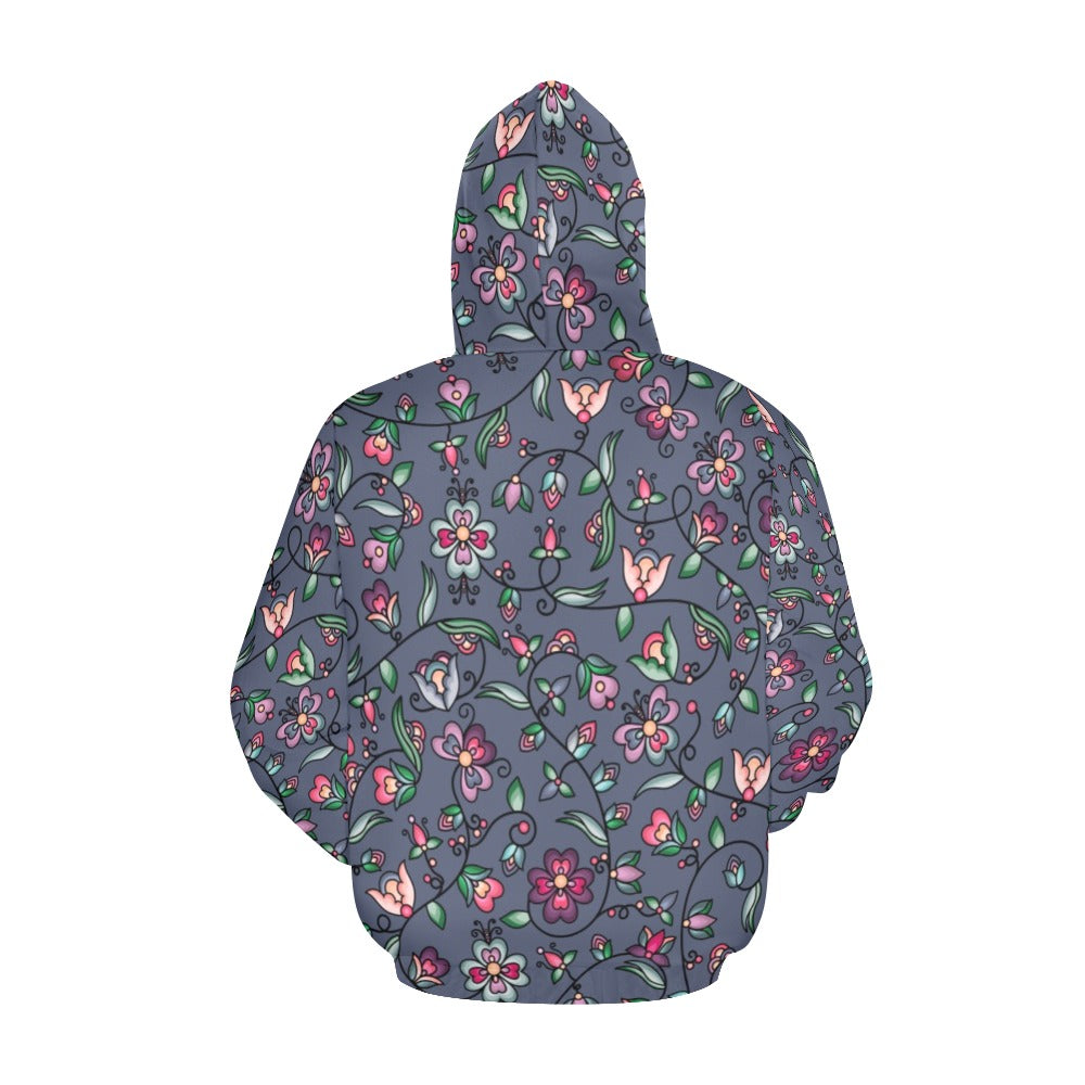 Amber Evening Garland Blue Hoodie for Men