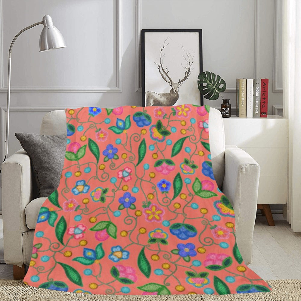 Skyberry Serenade Peach X-Large Micro Fleece Blanket