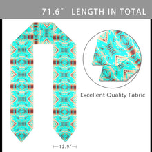 Load image into Gallery viewer, Gathering Earth Turquoise Graduation Stole
