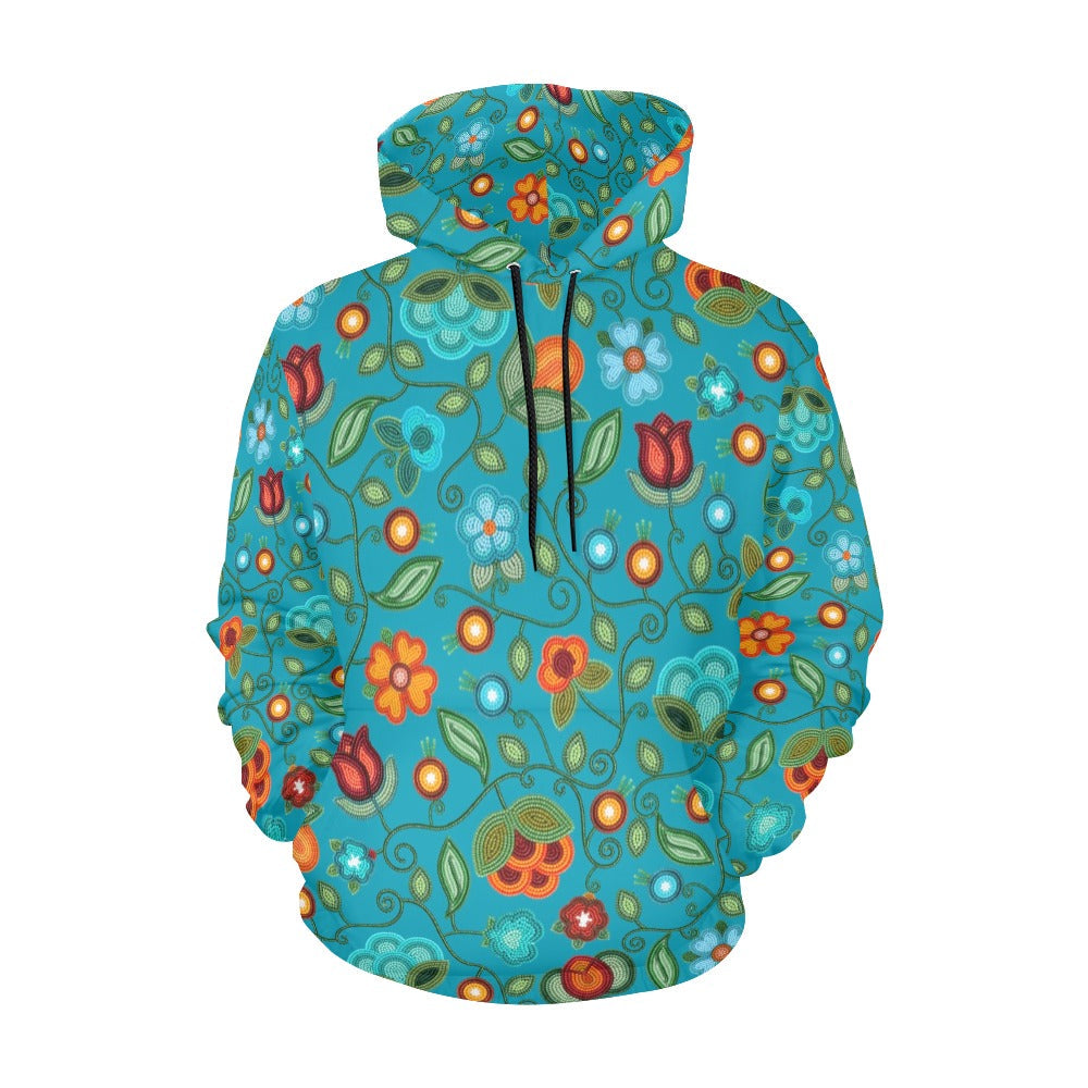 Prairie Fire Petals Ocean Hoodie for Men