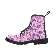 Load image into Gallery viewer, Purple Floral Amour Boots
