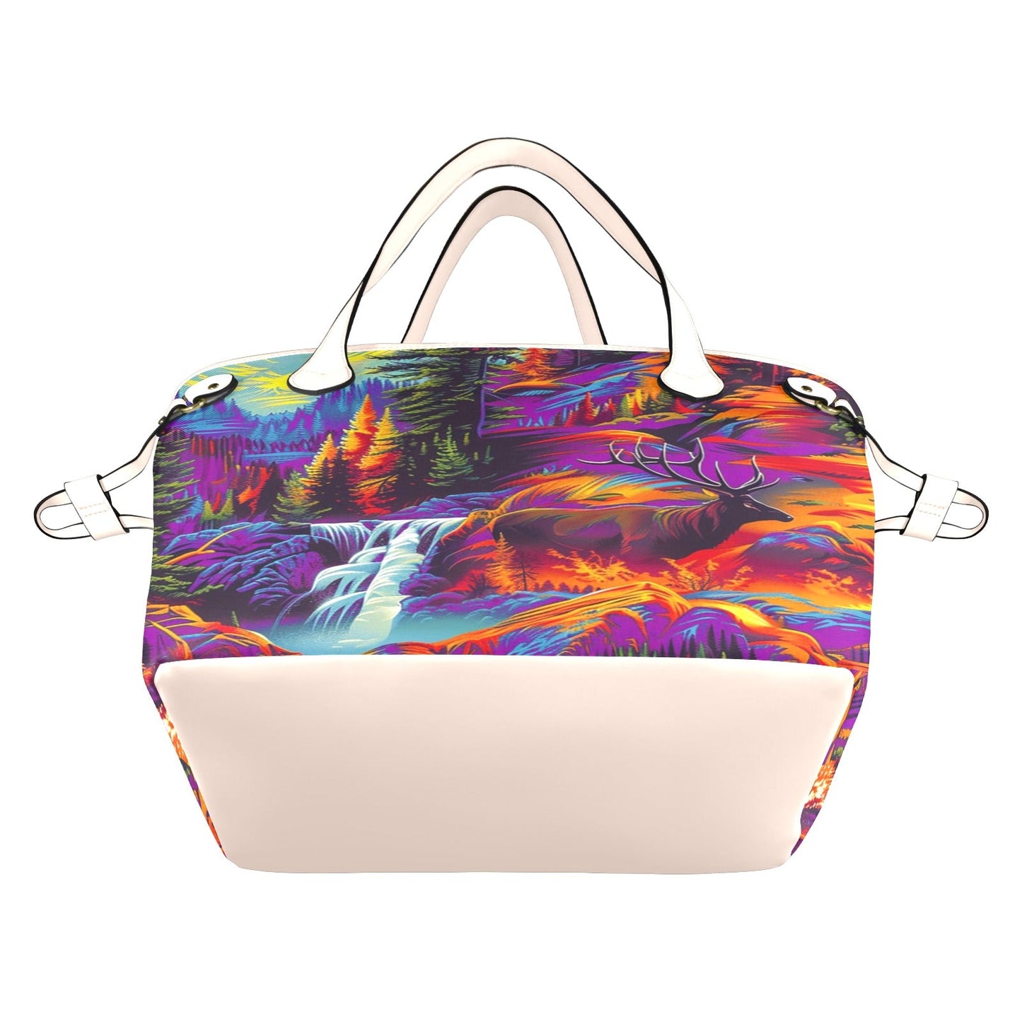 Elk Camo Clover Canvas Tote Bag