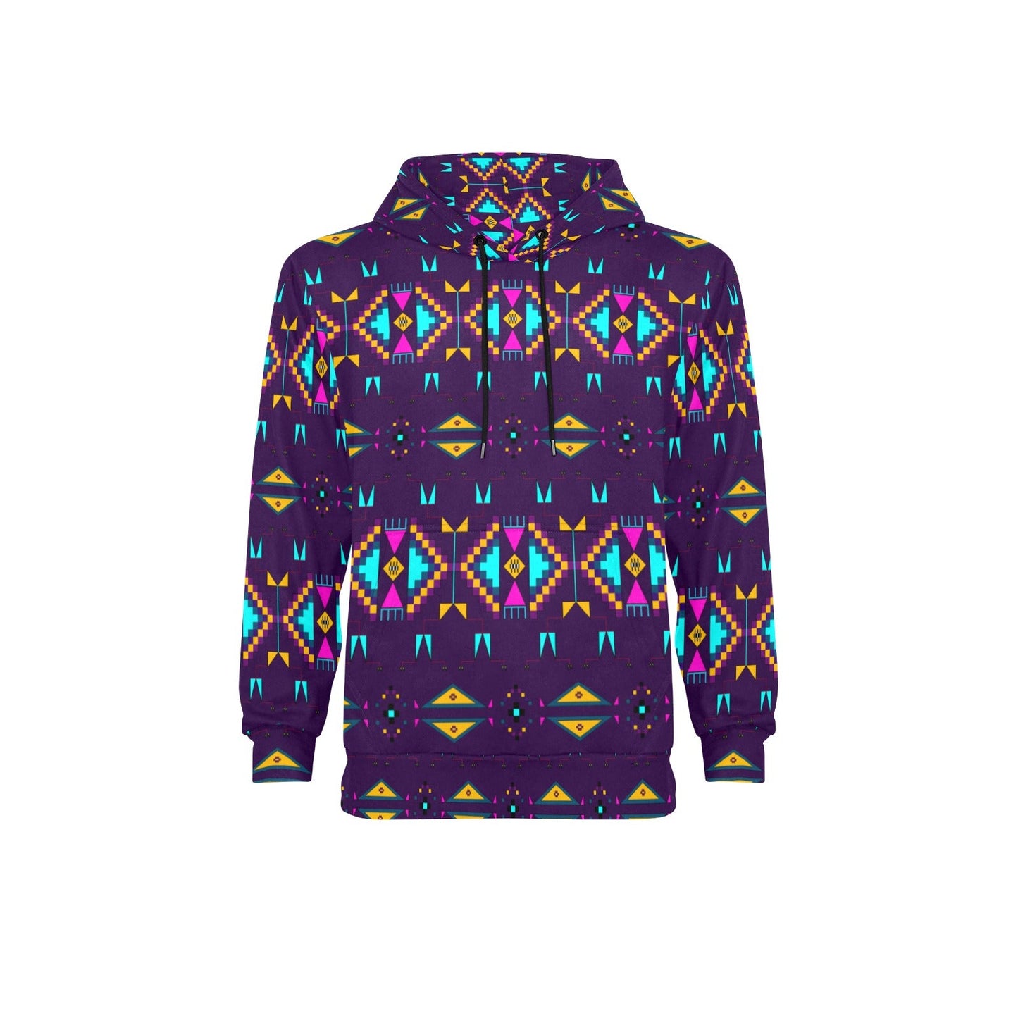 Rite of Passage Dark Purple Men's Long Sleeve Fleece Hoodie