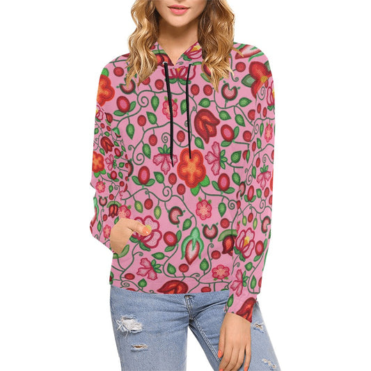Rose Reverie Pink Hoodie for Women