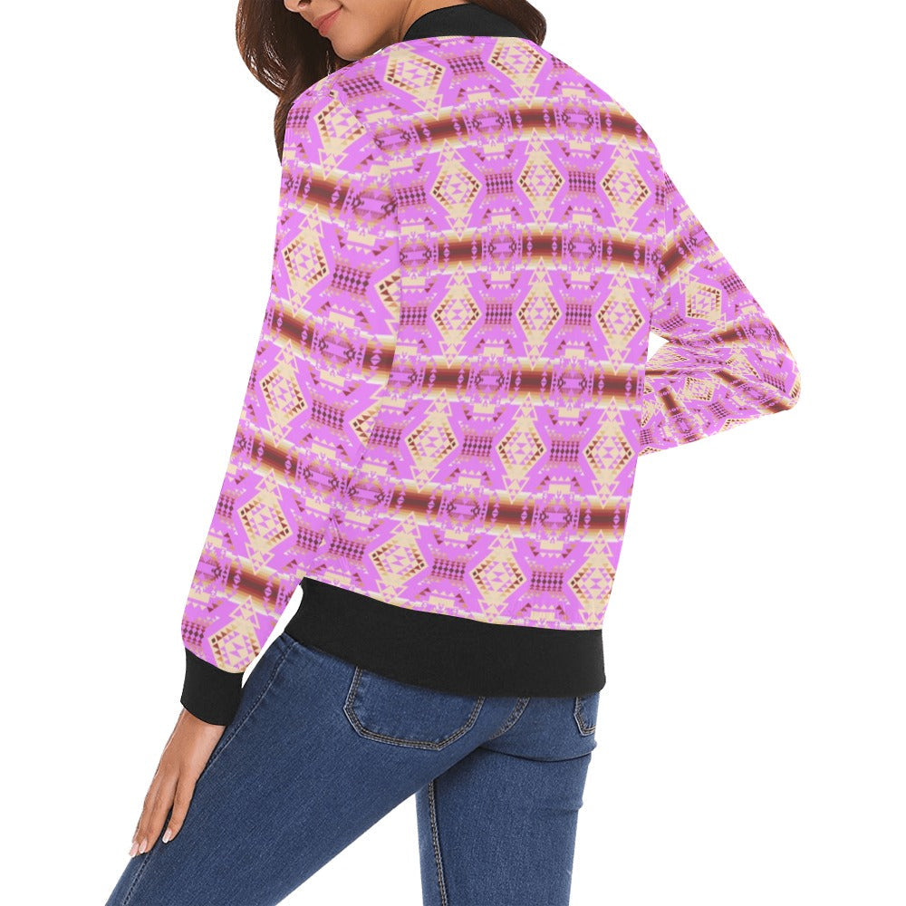 Gathering Earth Lilac Bomber Jacket for Women