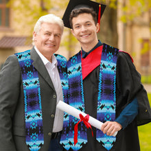 Load image into Gallery viewer, Blue Star Graduation Stole
