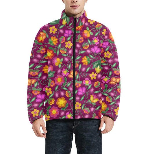 Boreal Bounty Dark Magenta Padded Jacket