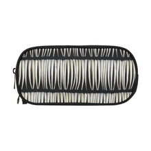 Load image into Gallery viewer, Dentalium on Black Pencil Pouch
