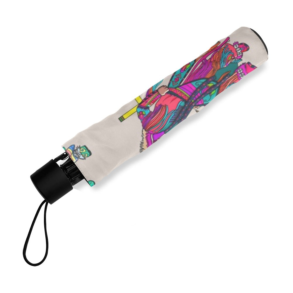 Men's Grass Dancers Muslin Foldable Umbrella