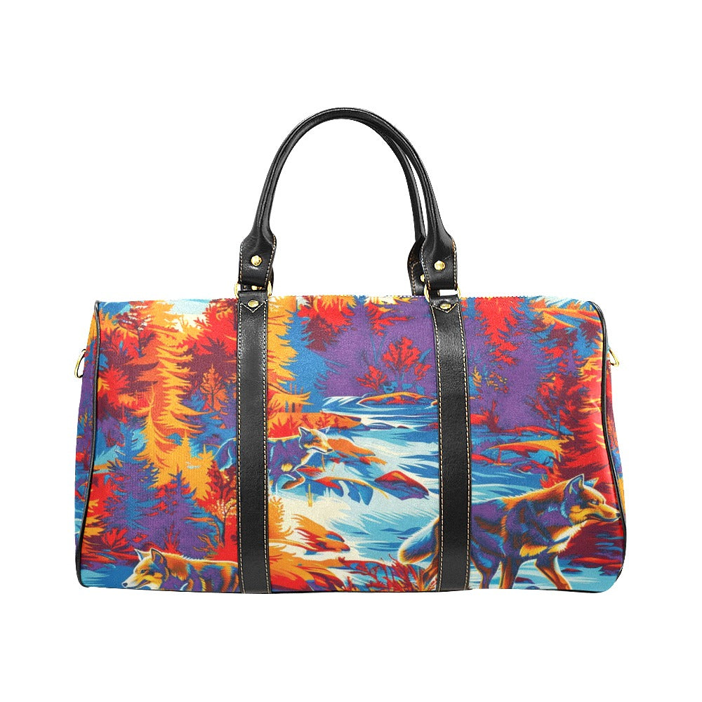Hunting Wolves II Small Travel Bag