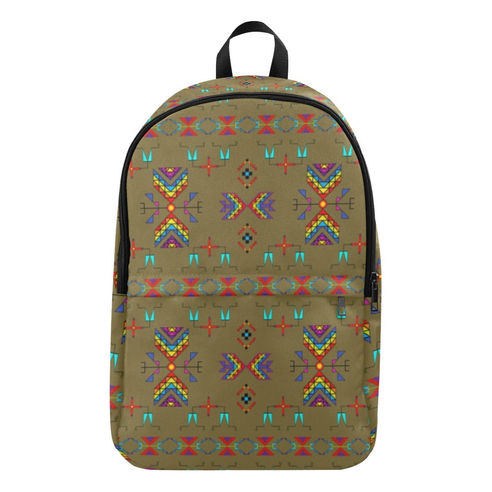 Rainy Chief Rainbow Sage Grass Fabric Backpack for Adult