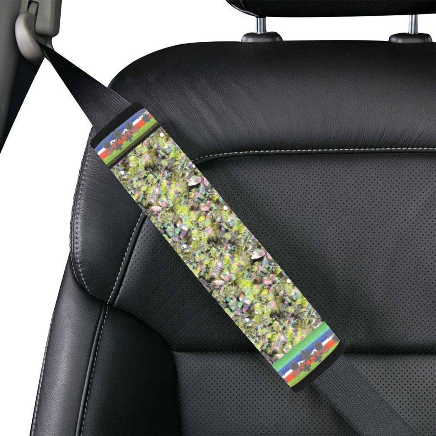 Culture in Nature Green Leaf Car Seat Belt Cover
