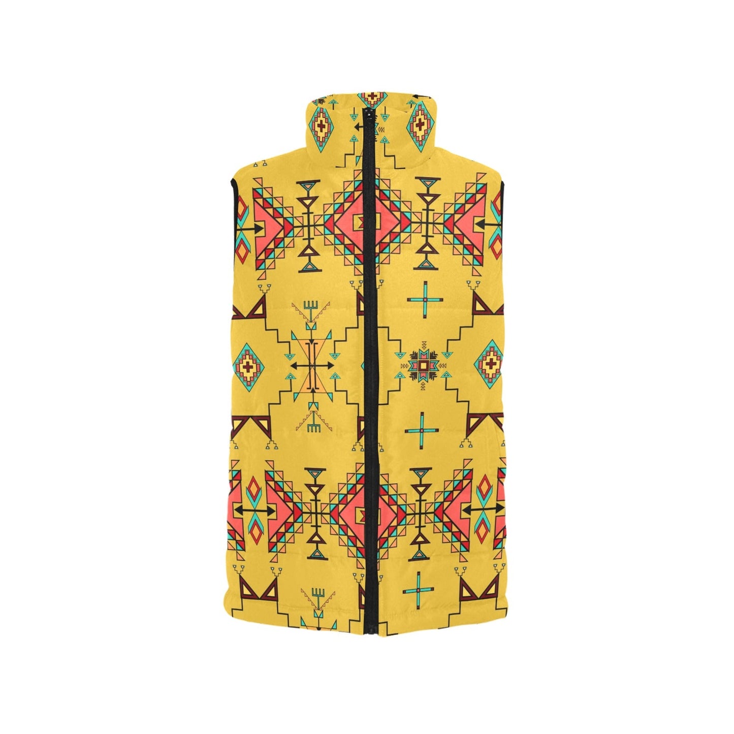 Thunder Flight Yellow Women's Padded Vest Jacket