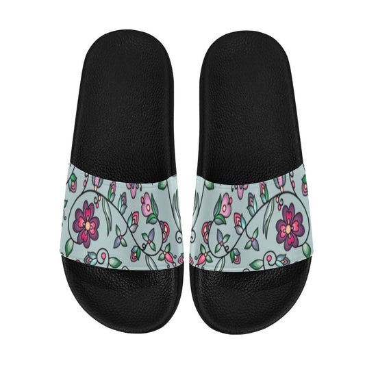 Amber Evening Garland Turquoise Slide Sandals