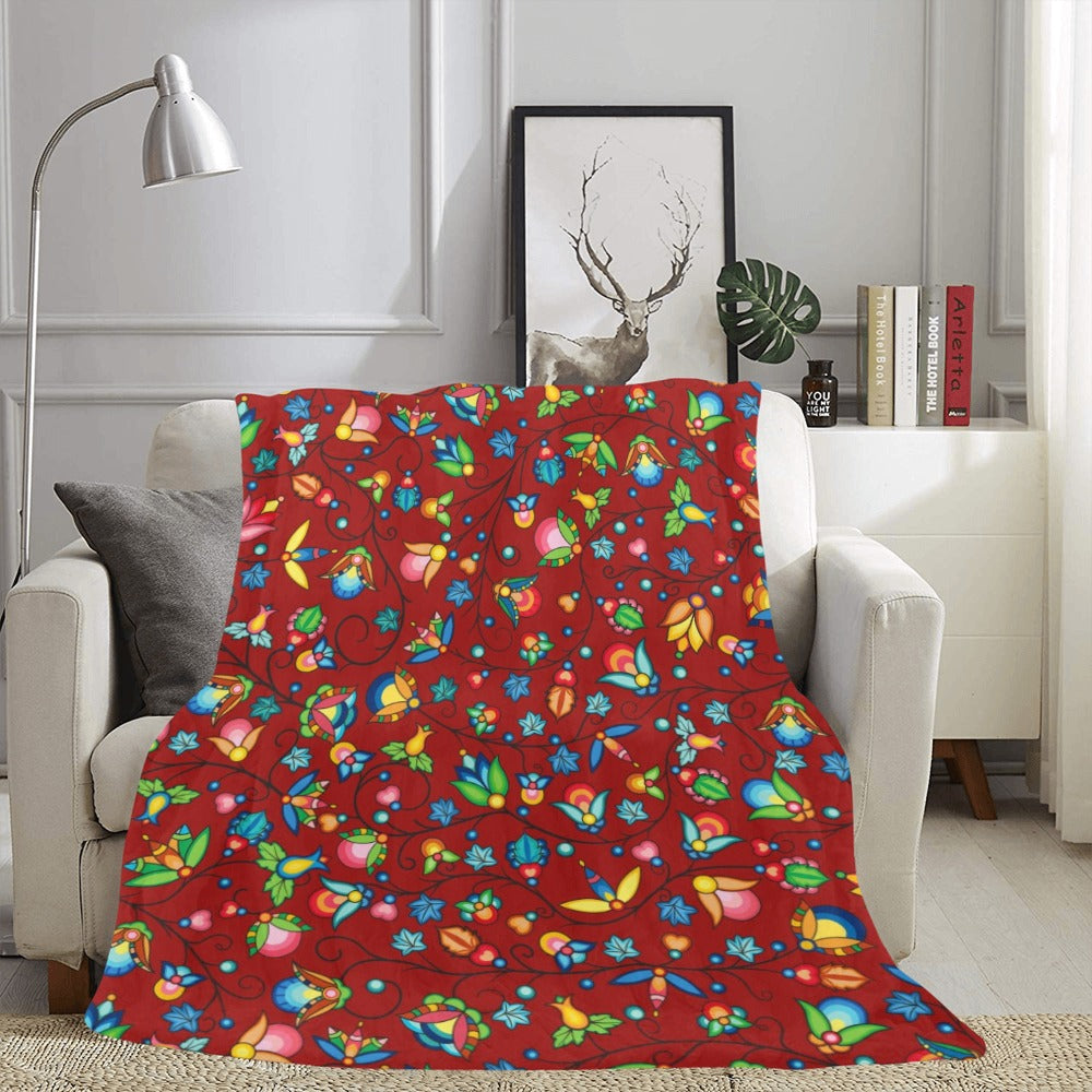 Prairie Plains Spirit Red X-Large Micro Fleece Blanket