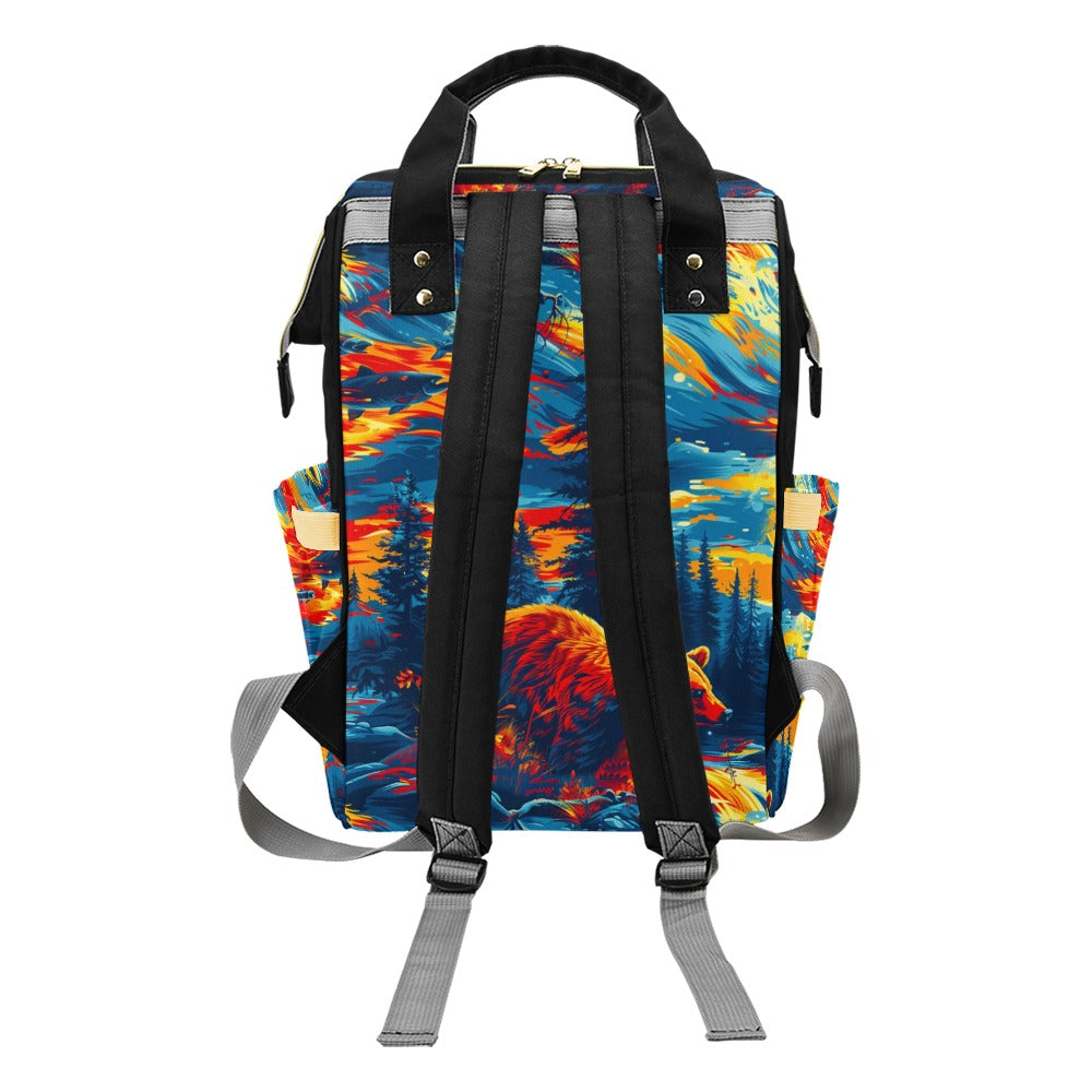 Fishing Bear Diaper Bag
