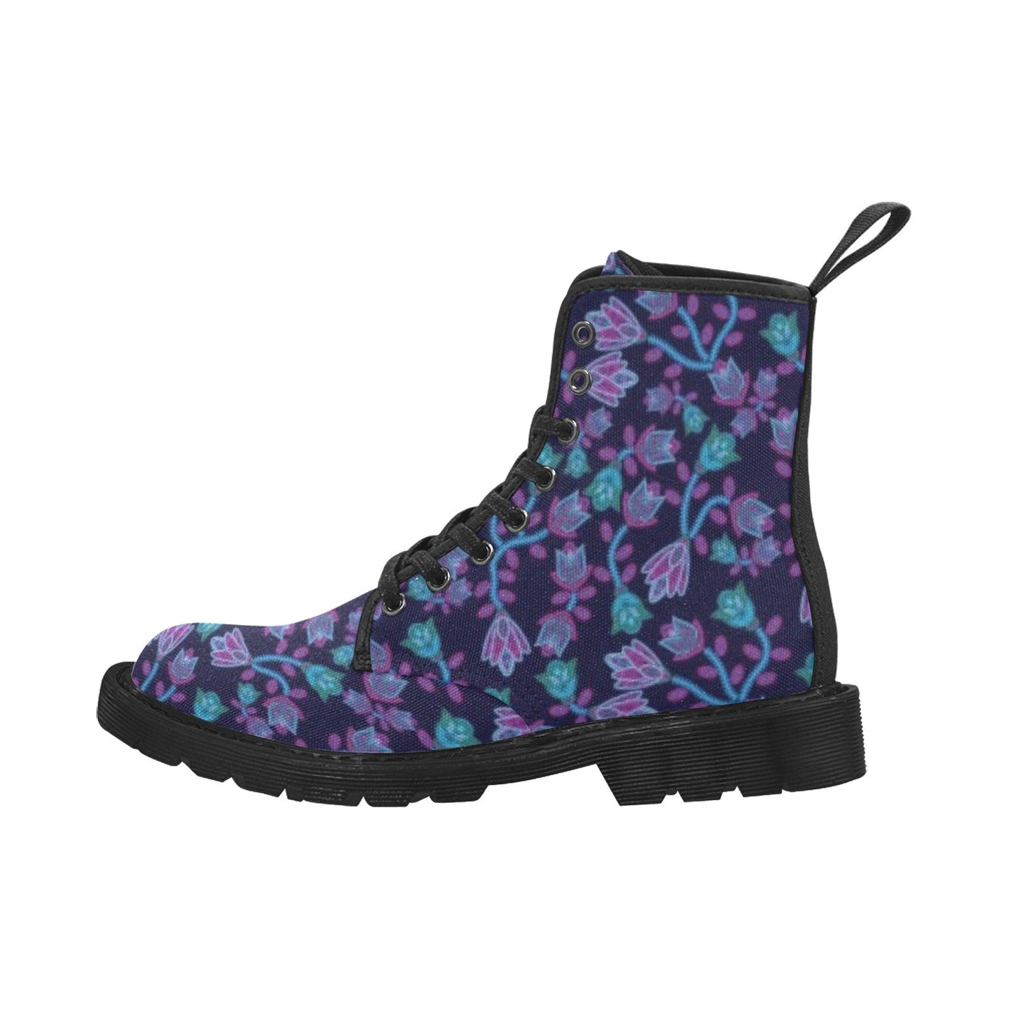 Beaded Blue Nouveau Boots for Men