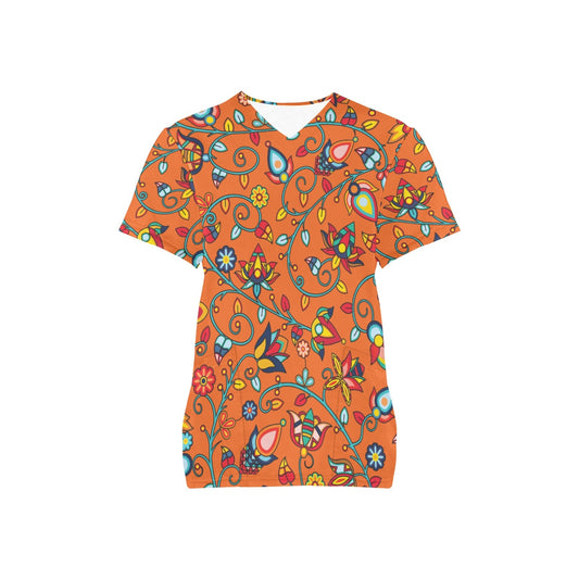 Thorny Path ECM Orange Scrub Top