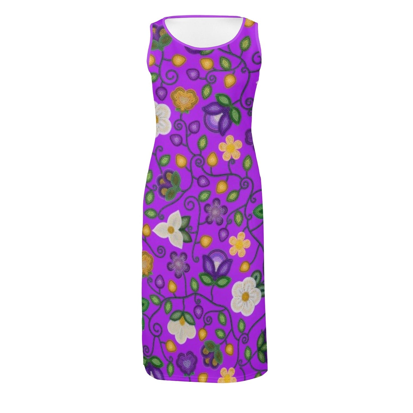 Midnight Moss Bloom Purple Phaedra Dress