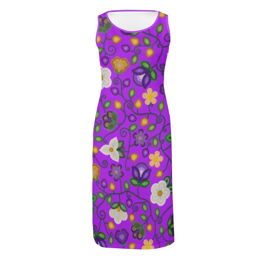 Midnight Moss Bloom Purple Phaedra Dress