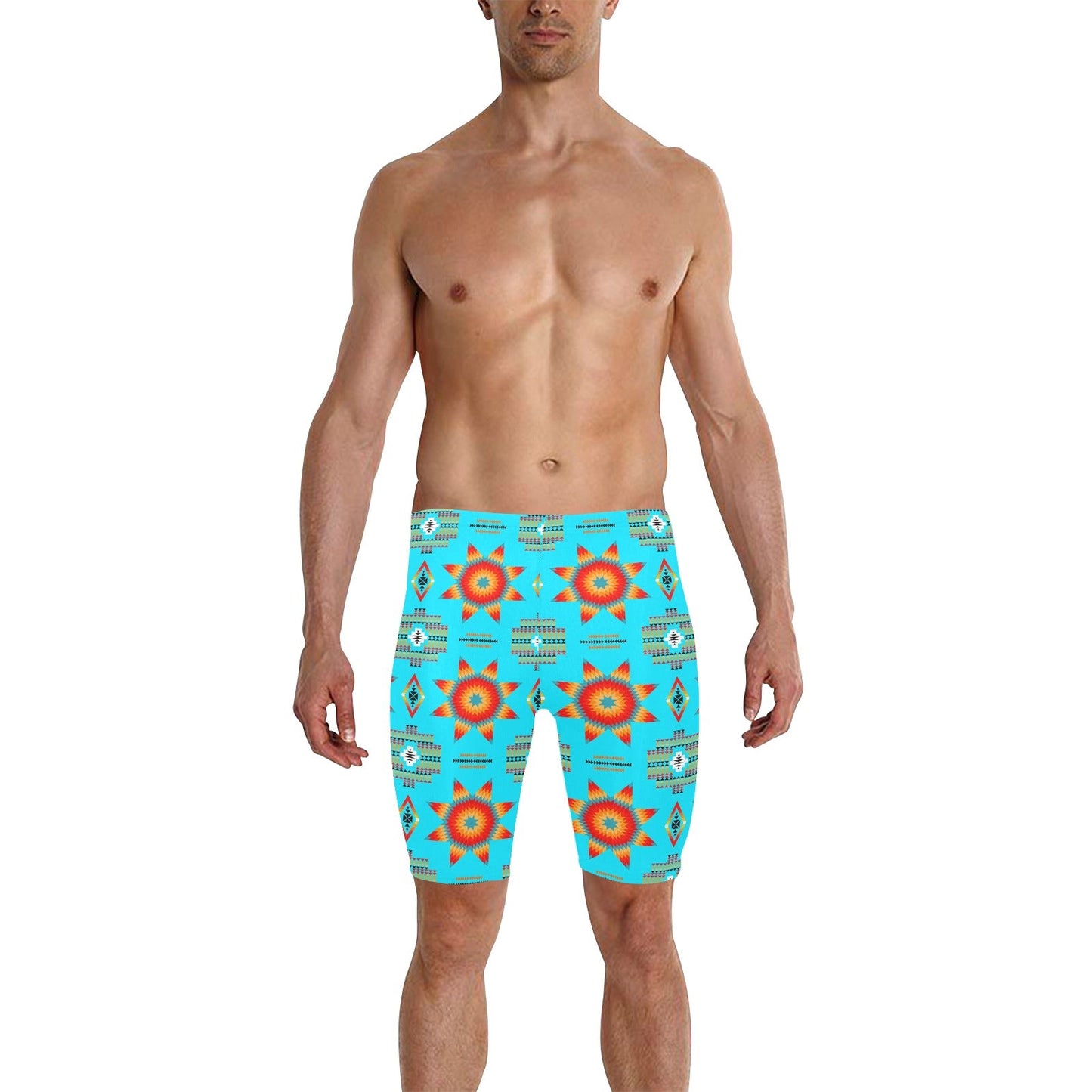 Rising Star Harvest Moon Men's Knee Length Swimming Trunks