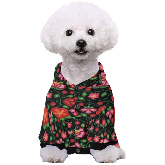 Rose Reverie Black Pet Hoodie