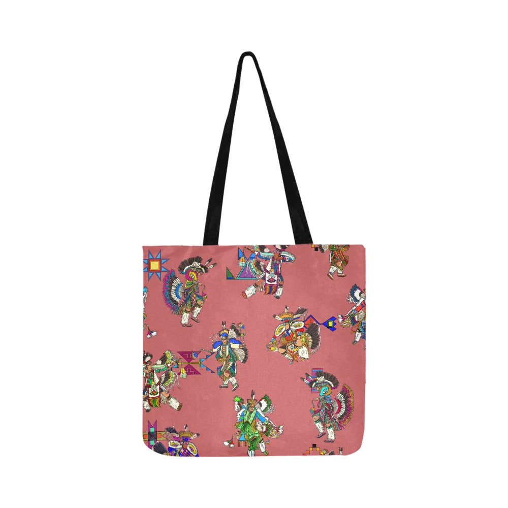 Men's Fancy Dancers Terra Cotta Reusable Shopping Bag