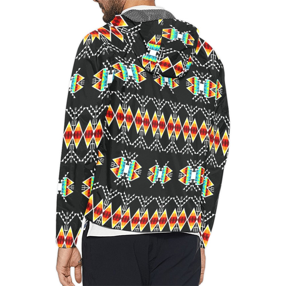 Sacred Trust Black Colour Men's Windbreaker